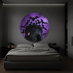 Lampara decorativa Hallowen, Lámpara LED USB Flexible de Proyección de Cielo Estrellado para Hogar, Dormitorio y Fiestas
