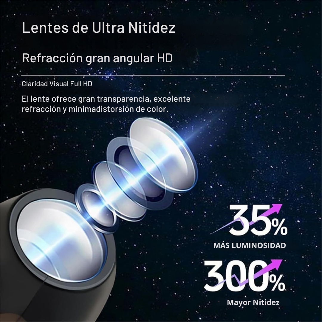 Lampara decorativa Hallowen, Lámpara LED USB Flexible de Proyección de Cielo Estrellado para Hogar, Dormitorio y Fiestas